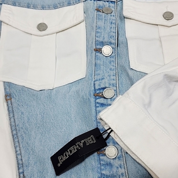 NWT BlankNyc Two-Tone Denim Jacket - Picture 7 of 8
